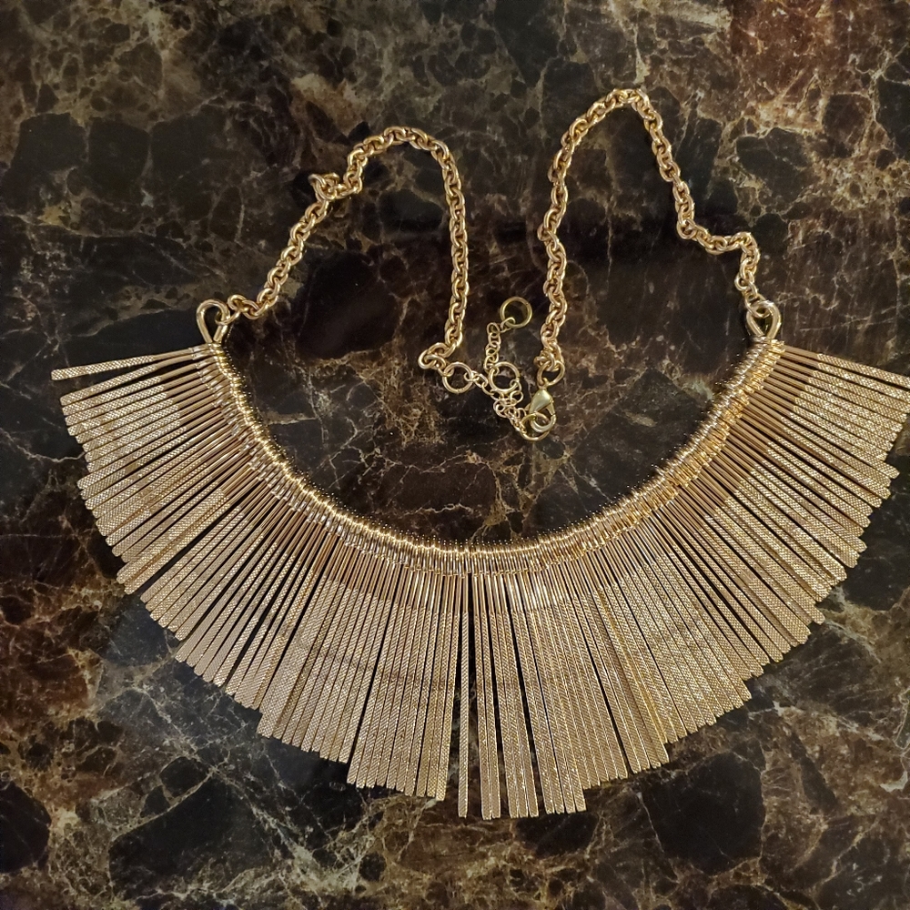 Gold Tassel Necklace
